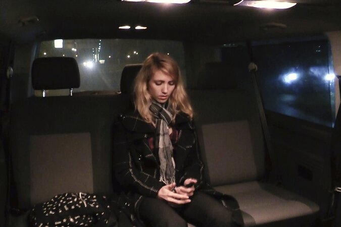 Czech blonde wants his thick drip after a quick backseat tease