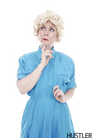 Granny Nina Hartley shows off her firm booty and more