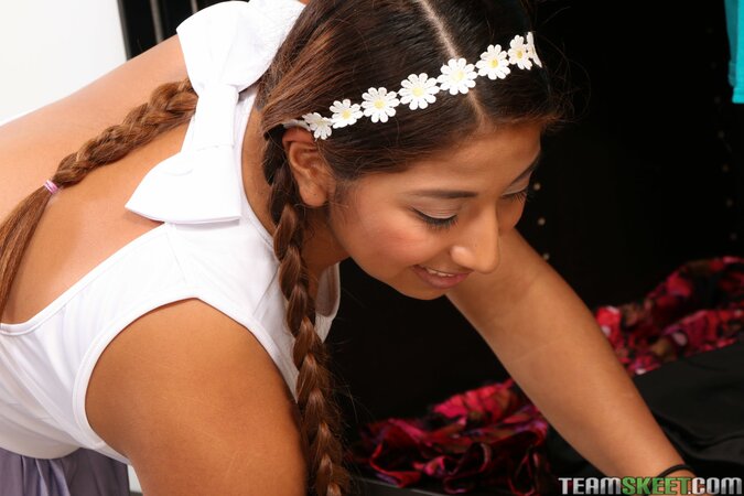 Monica shows bubble butt in sexy lingerie for Sean Lawless