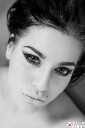 Eveline Dellai is a skinny girl in black who takes hard dick