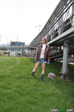 Her tight little cunt hollows out around his big boner now