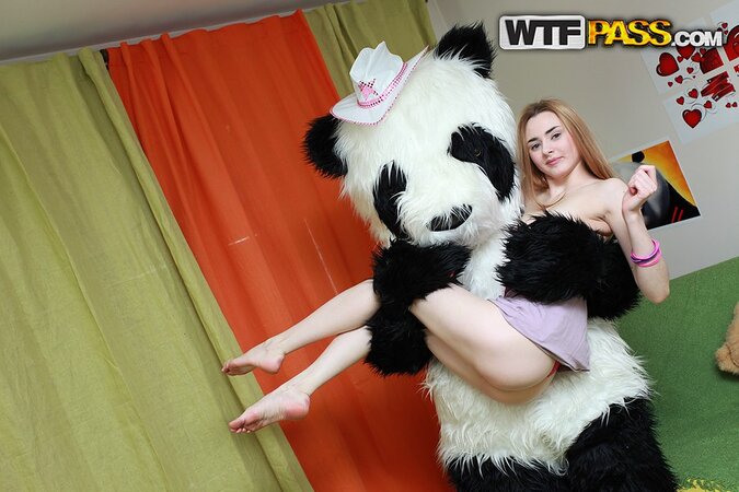 Big dick toy is tearing out of her core with that HUGE cock