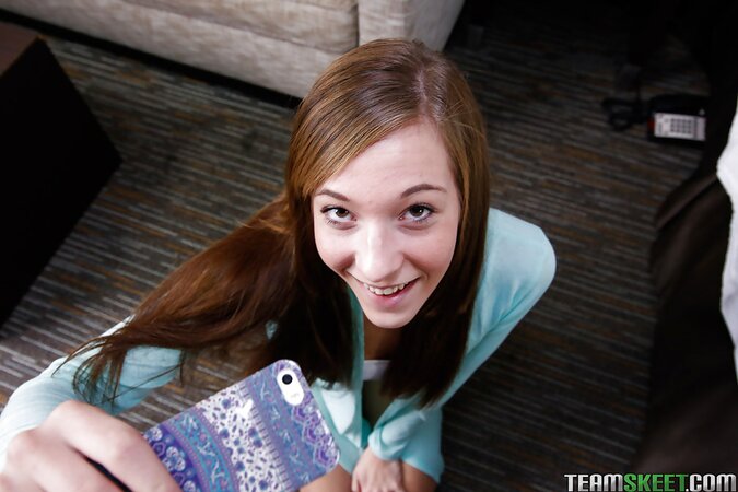 He shoves his cock so hard, that teen's belly swells outward