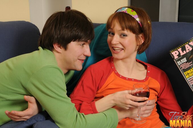 Arina B loves wine and getting fucked by her boyfriend too