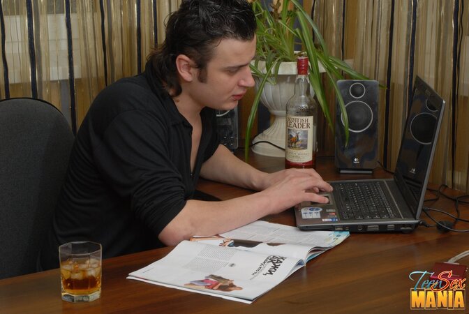 He massages her throat from the inside before that WILD fuck