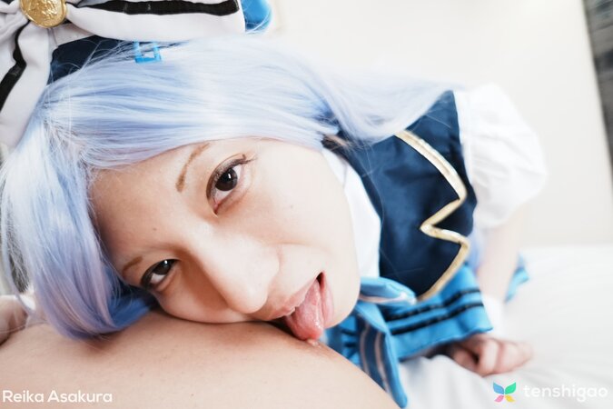 Reika Asakura cosplay teen facial after intense sex