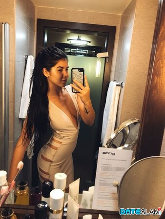 Dee snaps selfies in her everyday clothes and then in sexy lingerie