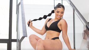 Latina Milf Alexis Doll takes on two well hung guys in a threeway