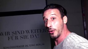 Blonde MILF blows him outside then gets taken rough in bed