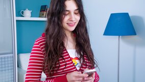 Brunette teen moans through licking, sucking, then rough doggy