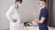 Cute teen Ariana Cortez is taking on a duo of big dicks