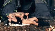Pornstar with playful eyes is quickly penetrated in the forest