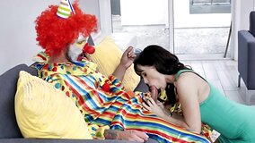 Guests won't know pornstar is banged by clown at birthday party