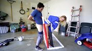 Quick sex in the garage ends for lovely blonde with a facial