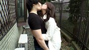 Making out after work leads to a public blowjob by Maki Hojo