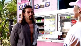 Emy Reyes sucks hard cock outside and gets banged in public