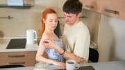 Cute redhead with small boobs getting schlonged by a BWC