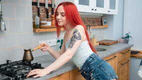 Attractive red haired babe wants solo time to smashes clitoris