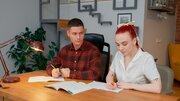 Fiery Redhead Student Fucks College Colleague On Desk