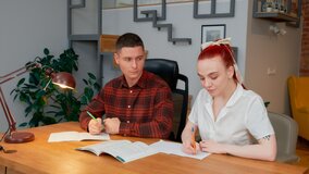 Fiery Redhead Student Fucks College Colleague On Desk