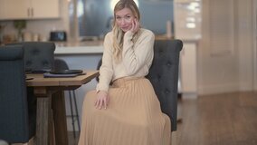 Blonde girl with long legs and an amazing ass taking a BBC