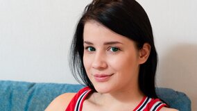 Horny nice babe cums heavily on massaging tight pussy