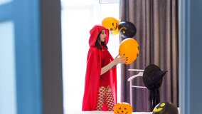 Seductive little witch squirts on smashing clitoris after party