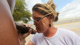 MILF with blue eyes and a stacked body is taking on a BBC