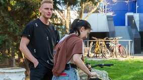 Inked girl with a cute face wants a dick in her WET PLACE